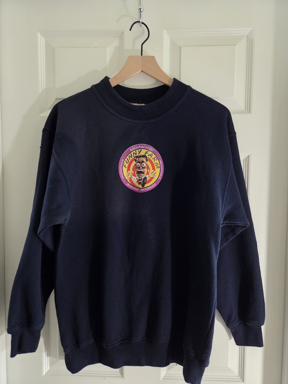 Graphic Crewneck Sweatshirt - Navy